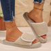 New Indoor And Outdoor Thick Sole Warm Non-Slip Velcro Maternity Cotton Slippers For Women Autumn Winter_vogvips.com