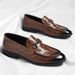 Euro Step Loafers 2025 Early Autumn New British Fashion Slip-On Business Casual Lazy Leather Shoes Men_vogvips.com