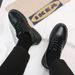 Spring And Autumn Lace-up Low-top Men's Thick-soled Simple Work Casual Leather Shoes For Men_vogvips.com