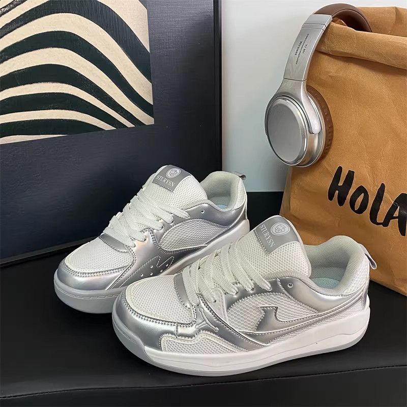 Women's Casual Breathable Mesh Running Shoes Spring/Summer Street Fashion Lightweight Trendy Sports Shoes_vogvips.com