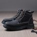 Martin Boots Men's Platorm Boots Men's Shoes Men's Short Boots Leather Boots_vogvips.com