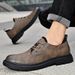 Euro Step 2025 Thick-Soled Height-Increasing Trendy For Men, Autumn And Winter Casual Large Size Work Shoes, British Style Fashion_vogvips.com