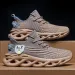Large Black Men's Versatile For Spring And Autumn Sports Running Leisure Odor Proof Breathable Mesh Shoes_vogvips.com