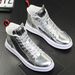 Men's Shoes Casual Shoes Shoes Four Seasons Trendy Shoes Patent Leather Bright Leather Sneakers Boys High Top Casual Shoes_vogvips.com