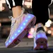 Kids Roller Skate Shoes Led Light Boys Girls With 4 Wheels Sport Sneakers Christmas Birthday Children Show Gift_vogvips.com
