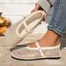 Cross-border Plus-size Flat 2025 Summer New Style Rhinestone Mesh Women, 2026 Popular Sandals For Women_vogvips.com