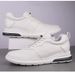Men's Cowhide Breathable Sports And Leisure Shoes Men's Little White Board Shoes Invisible Inner Height Increase Elastic Band Round Head Men's Shoes_vogvips.com