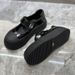 Women's 2025 New Model Genuine Leather Thick-Soled Velcro Versatile Mary Jane Loafers Top Layer Cowhide Shoes_vogvips.com