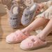 Cotton For Men Women, Autumn And Winter 2025 New Indoor Home Thick Sole Non-Slip Warm Plush Silent Slippers_vogvips.com