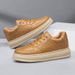 Men's Height-increasing Casual Leather Shoes Lace-up Thick-soled Lightweight Sports Casual Shoes Little White Shoes Men's Shoes_vogvips.com