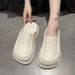 High Looks Temperament, Thick Soled Perforated Shoes For Men, EVA Super Soft, Anti Slip, Simple And Easy To Wear,_vogvips.com
