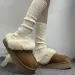 Slippers Winter Women Fur Warm Boots Platform Flip Ps New Short Plush Flats Home Cotton Shoes Suede Mules Ladies_vogvips.com