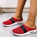 Women's Slippers Summer Breathable Casual Shoes Wedge Heel Air Cushion Casual Half Slippers_vogvips.com