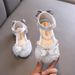 New Girl Princess Girl Bow Small Big Child Dance Show Shoes Single Shoes Leather Shoes_vogvips.com