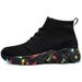 Women's Shoes Large Size Couple Socks Shoes Cotton Shoes High Top Cross Border Large Size High Elastic Flying Mesh Shoes Men's And Women's Shoes_vogvips.com
