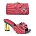 The party with three-dimensional decal decoration set wear high-heeled sandals and press drill clutch wedding set_vogvips.com