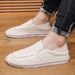 Men's Casual Slip on Loafers Breathable Linen Espadrilles Flat Loafers Popular Cross Border E Commerce Style_vogvips.com