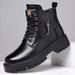 European Warm Series Men's Martin Autumn Four Seasons New Fleece-Lined Warm Cotton Shoes Soft Leather British High-Top Non-Slip Boots Order_vogvips.com