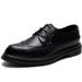 New British Brogue Business Formal Korean Style Casual Men's Pointed Leather Shoes Spring Summer_vogvips.com