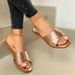 Women's Comfortable Flat Open Toe Casual Outdoor Slippers Slip-On Breathable Lazy Summer Slippers with Rubber Sole Size 40 43_vogvips.com