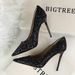 9219-1 Style Women's Shallow Mouth Pointed Toe Sparkling Sequins Sexy Slim Nightclub High Heels Single Shoes_vogvips.com