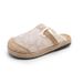 Cloth 2026 Summer New Linen Woven Retro Embroidered Slip-On Half Slippers Export Women's Shoes_vogvips.com