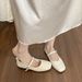 Retro French Single Shoes Women's Flat Ballet Shoes Light Mouth Soft Sole Evening Mary Jane Shoes_vogvips.com