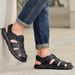Genuine Leather Casual Shoes For High Quality Classic Summer Outdoor Walking Sneakers Breathable Men Sandals_vogvips.com
