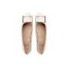MTX Grape Mom Same Style Three Heels High~rv Toe Square Buckle Thick High Heel Commuter Flats Women Flat Shoes_vogvips.com