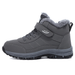 Warm Fleece Lined High-top Hiking Boots Waterproof Snow Shoes_vogvips.com