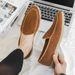Slip-on loafers Loafers Commuter soft-soled business all-in-one flat moccasins_vogvips.com