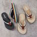 Women's Shoes Muffin Bottom Flip-flops Webbing Home Slippers Flip-flops Fashion Personalized Slippers Can Be Worn Outside Slippers Beach Slippers_vogvips.com