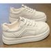 Genuine Leather White Shoes Women, Soft Sole, Comfortable For The Feet, 2026 New Early Spring Women's Casual Sports_vogvips.com