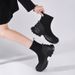 Sweet Cool Sports Style Super Comfortable ~ Autumn Winter New Slip-On Thick-Soled Short For Women Slim Elastic Sock_vogvips.com
