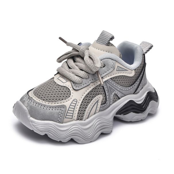 2026 Spring New Fashionable Girls' Dad Versatile Baby Shoes Soft Sole Mesh Breathable Sneakers For Young Children_vogvips.com