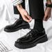 New Teenagers Lace-up Low-top Breathable Formal Casual Leather Shoes_vogvips.com