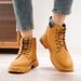 Men's High Top Martin Boots Korean Style Thick Soled Non Slip Work Short Trendy Shoes_vogvips.com