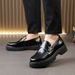 TerraStride Large Size Slip-On Leather Thick Sole Formal Business Casual Loafers Workplace Versatile Men's Shoes_vogvips.com