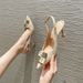 Black High-heeled Stiletto Heels, 2026 New Model, Pointed Toe, Closed-toe Sandals Women, Suitable For Pairing With_vogvips.com