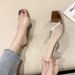 Trey Transparent Saals A Slippers For Women, Fashionable 2025 New Summer Style, Chunky High Heels, Crystal Ins_vogvips.com