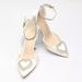 Pointy Bun Fine Diamond Heart Buckle Dinner Heels High Heeled Sandals_vogvips.com