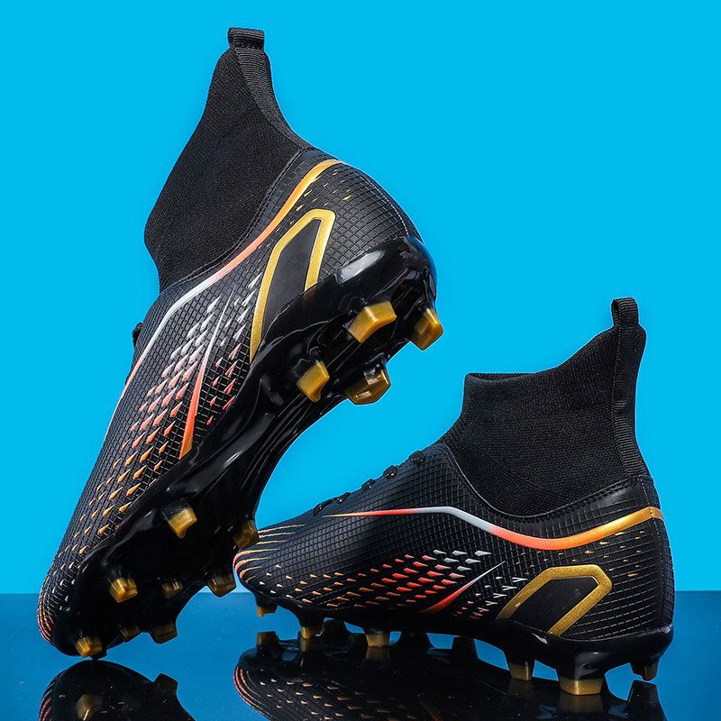 High-top Football With Broken Long Spikes, Non-slip Adult And Children's Sports Shoes, Men's Professional Training Shoes_vogvips.com