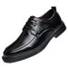 2026 New Leather Summer Breathable Business Formal Wear British Style Casual Soft Sole Black Men's Shoes_vogvips.com