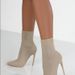 Autumn New Knitted Stretch Pointed Toe Low Tube Short Large Size Thin Super High Heel Sock Boots_vogvips.com