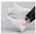 Little White Shoes Men's Outdoor Sports And Leisure Shoes Men's Elastic Band Board Shoes Irst Layer Cowhide Sot Leather Thin_vogvips.com