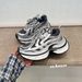 Women's European Style Double Layered Platform Chunky Sneakers Fashionable Distressed Vintage Casual Athletic Shoes Autumn Arrival_vogvips.com