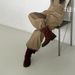 2025 New Style Slimming~ Slip-On Fashion Short Thick Sole Western For Women Round Toe Versatile Cigarette Boots_vogvips.com