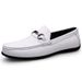 Men's Doudou Shoes Flat-soled Loafer Small Leather Shoes Low-top Foot Cover Leather Surface Casual Shoes_vogvips.com