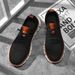 Men's Breathable Knit Casual Sneakers - Lightweight Slip-On Walking Shoes, Elastic No-Tie Laces, Comfortable Work &_vogvips.com