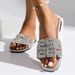 2026 Summer New Shiny Rhinestone Slippers Flat Sandals For Women Casual Low-Heel Slide Sandals Beach Shoes_vogvips.com